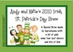 personalized st. patty's day beer bottle label